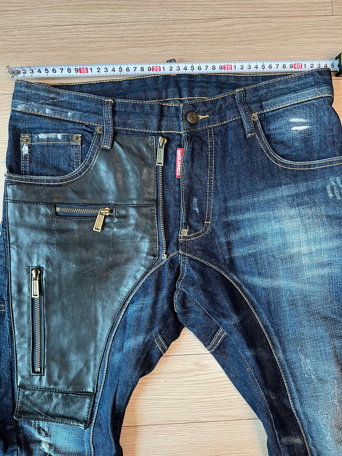 디스퀘어드2 가죽 패치 청바지 48사이즈 정품 상품이미지8