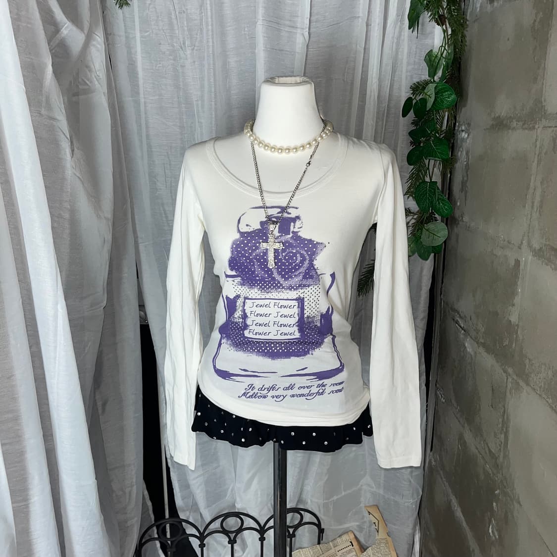 갸루 큐빅 롱슬리브  상품이미지1