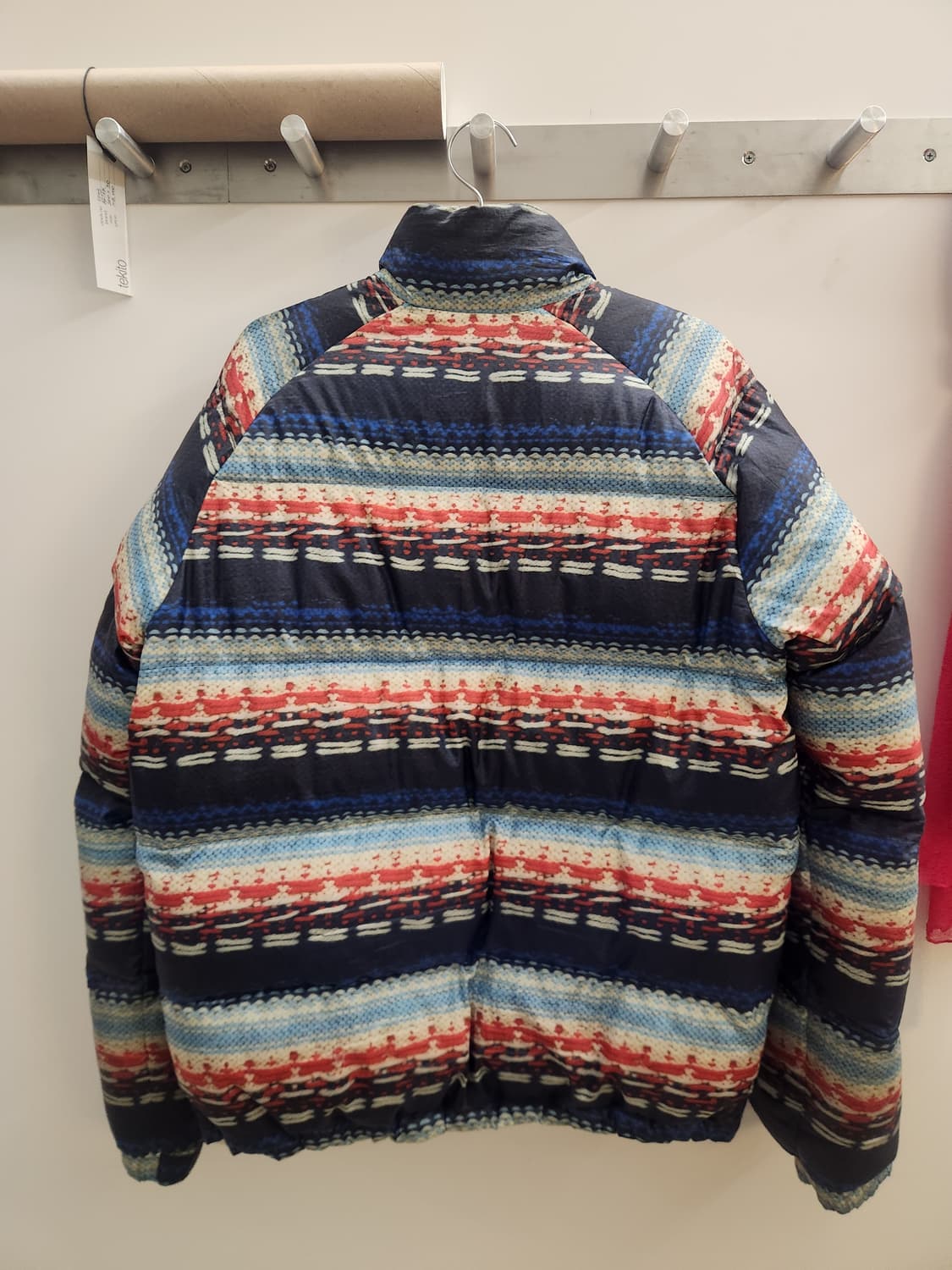 아디다스 M TK 패턴 니트 프린팅 구스 다운 패딩 상품이미지2