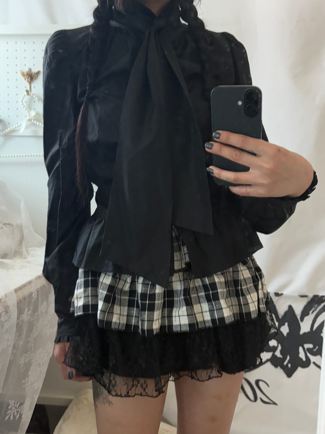 • black tie ribbon shirt 상품이미지5