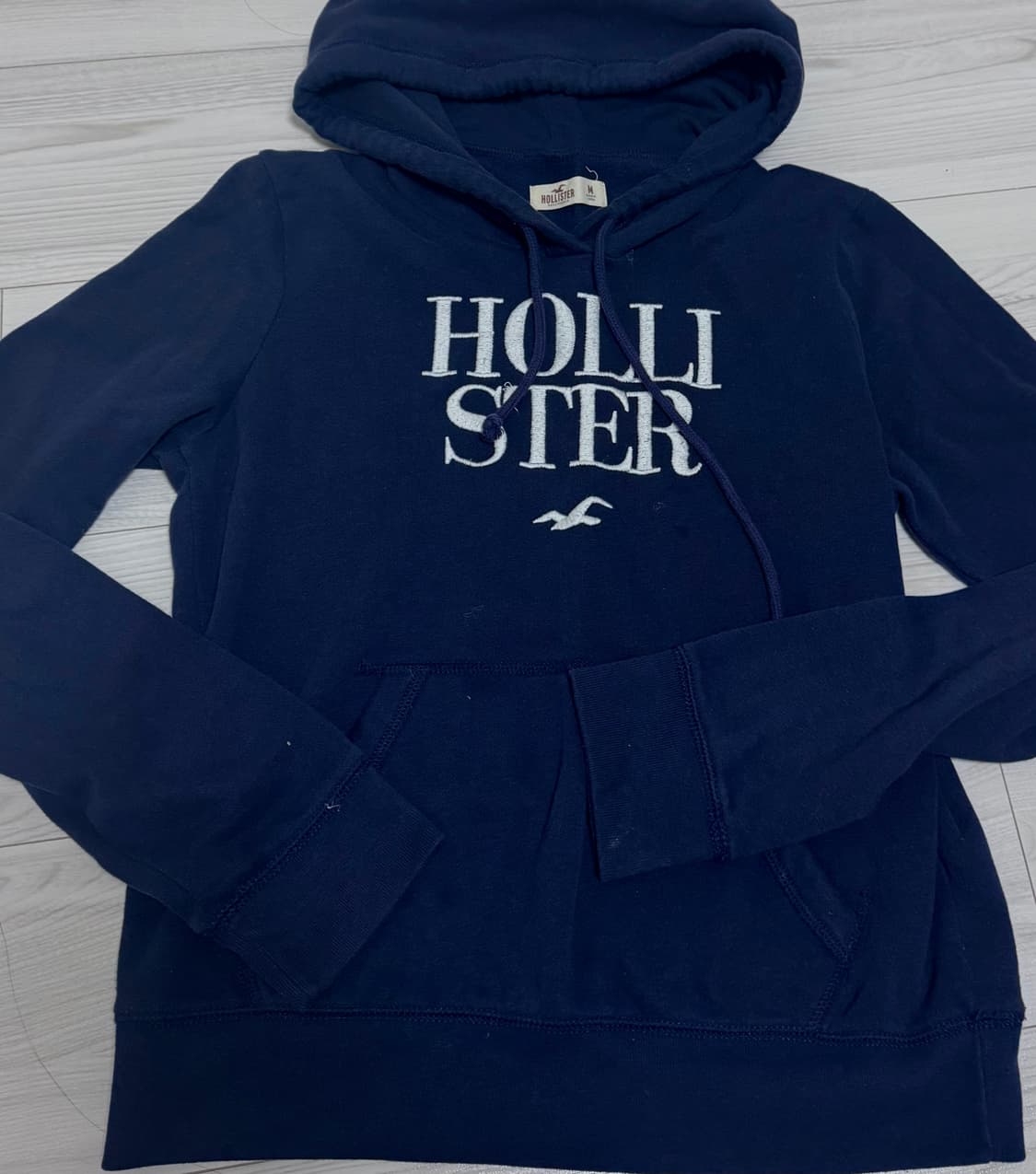 홀리스터 네이비 후드티 M 상품이미지1