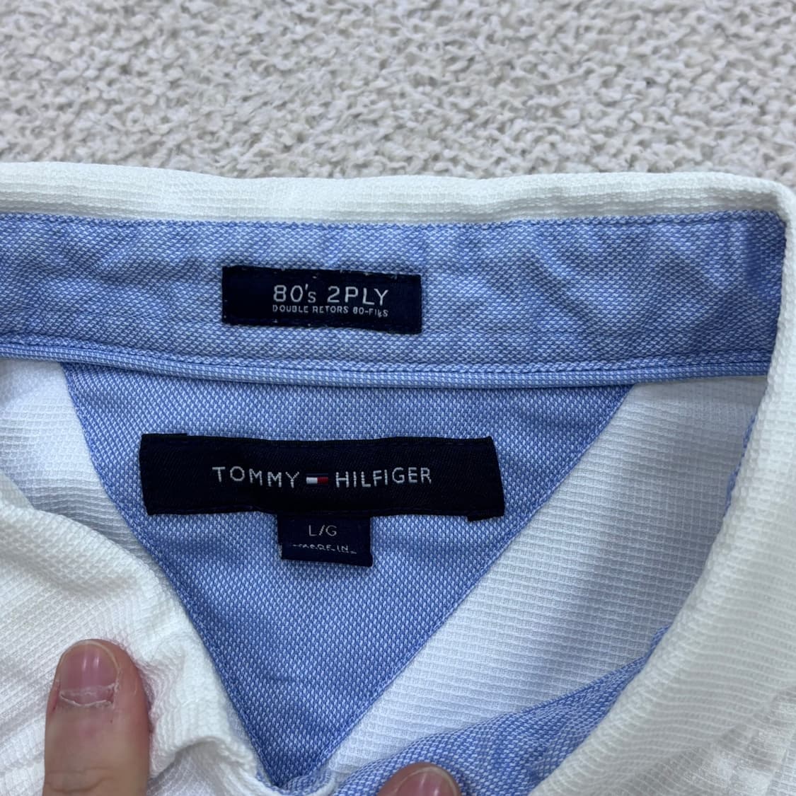 L 타미힐피거 남성 옥스퍼드 셔츠 0421E 상품이미지3