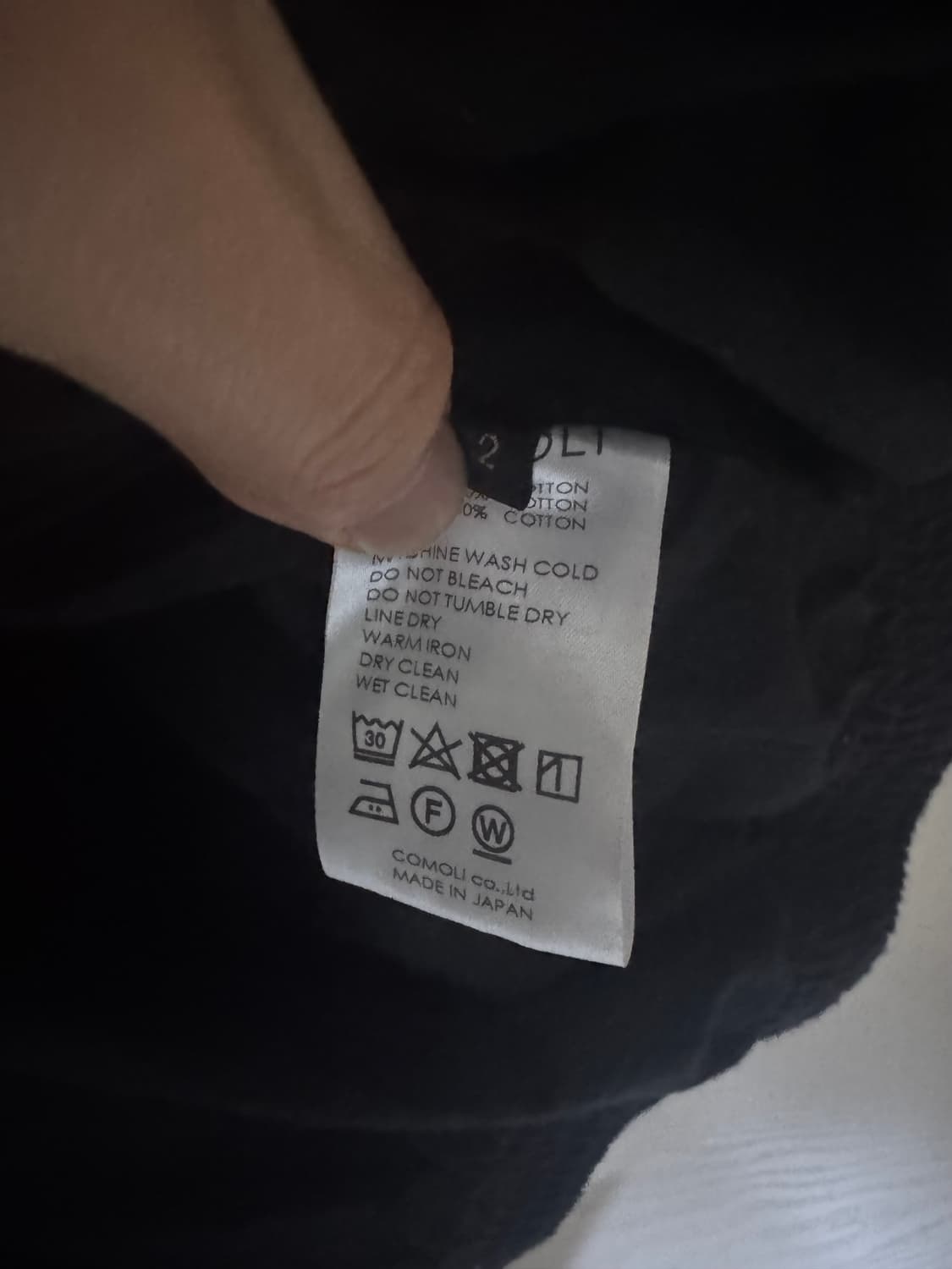 [2] 24SS comoli 코모리 코튼져지 G8 자켓 상품이미지3