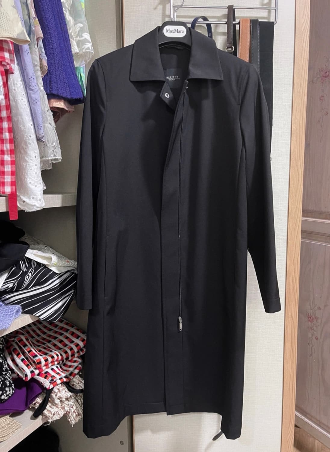 막스마라 maxmara made in italy 블랙 트렌치코트 상품이미지1
