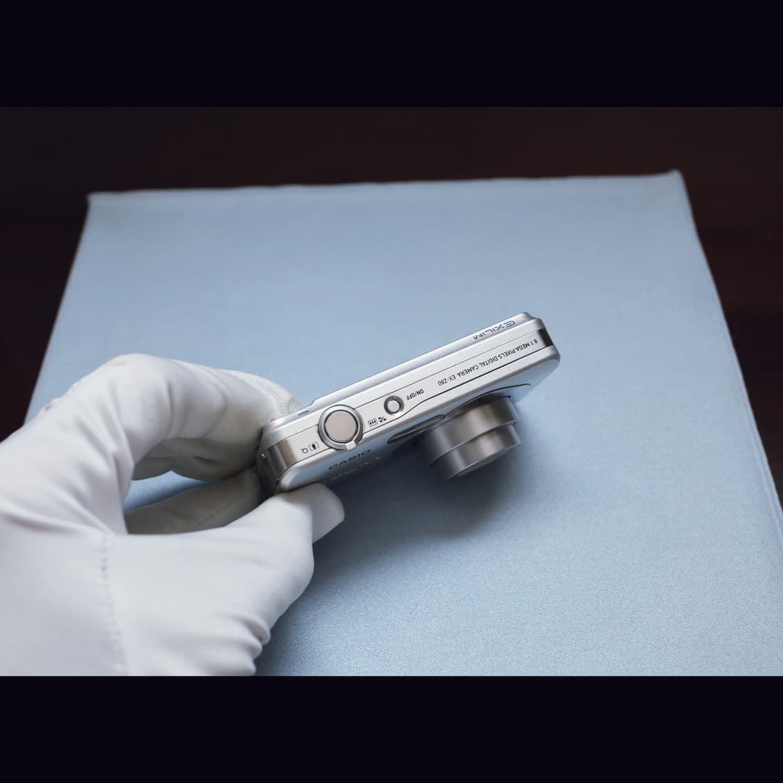 레어<민트급><카리나>카시오 엑슬림 z80 실버 빈티지 디카 상품이미지5