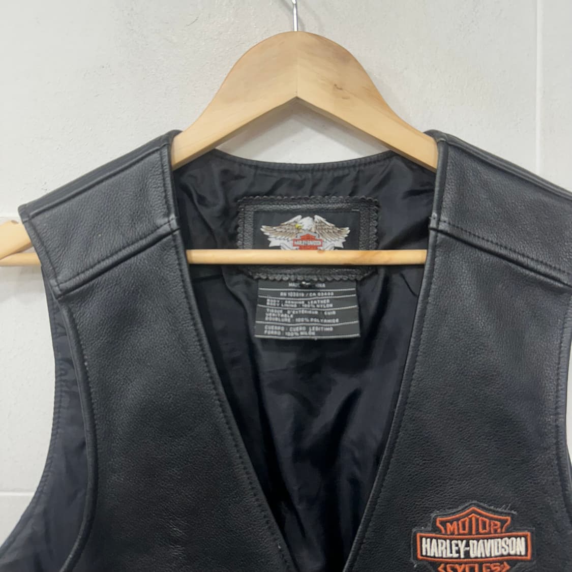 할리데이비슨 이글패치 레더 베스트 상품이미지2