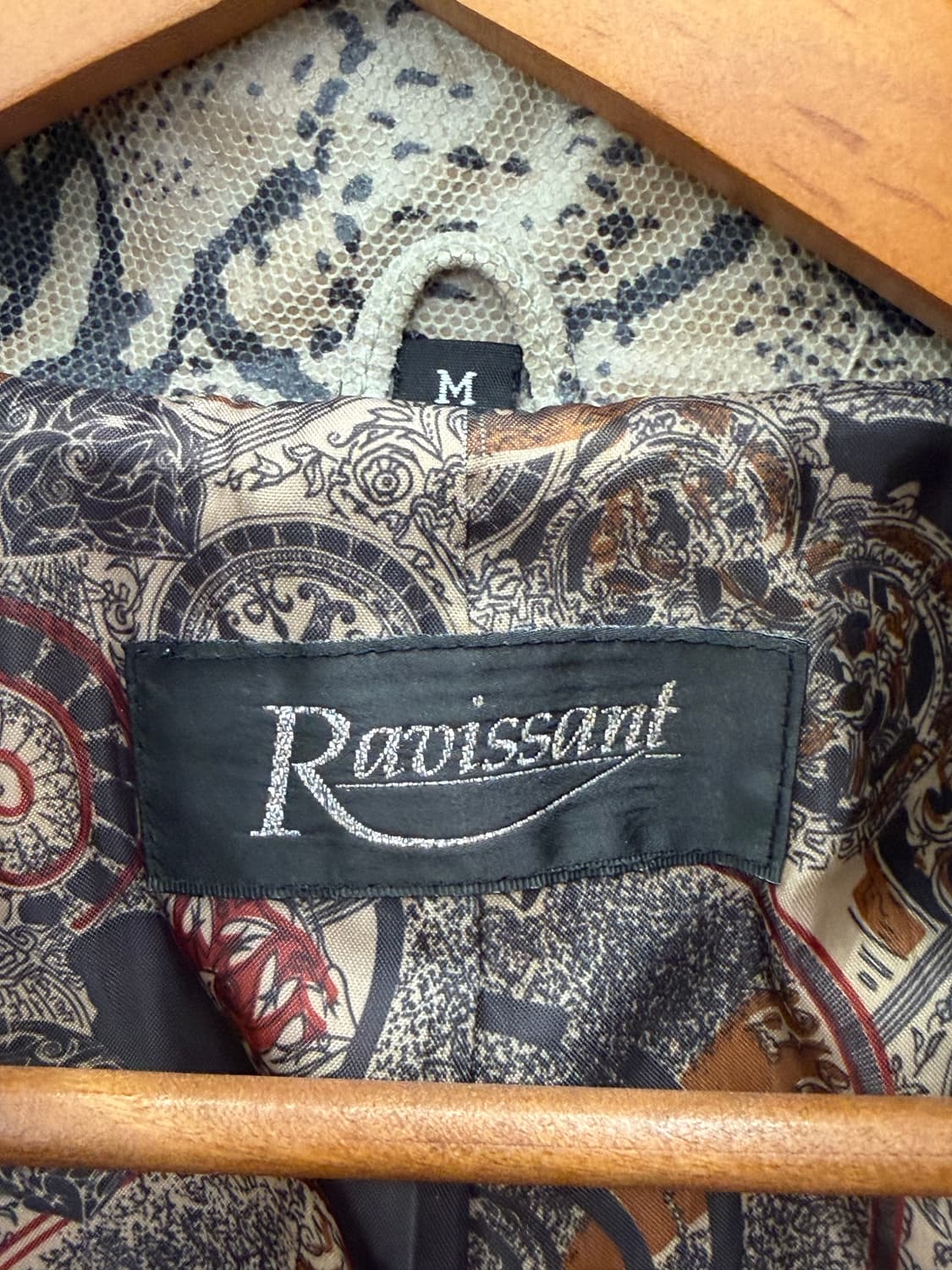 Python Pattern Leather Jacket 상품이미지4