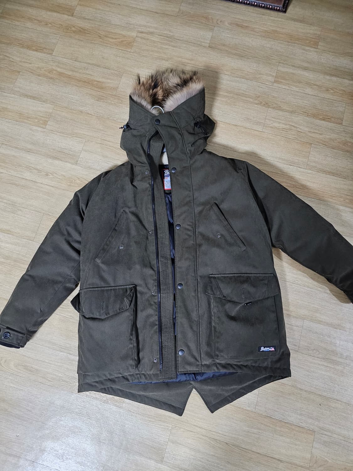 펜필드 아메리칸 후삭 다운 패딩 카키 L 상품이미지1