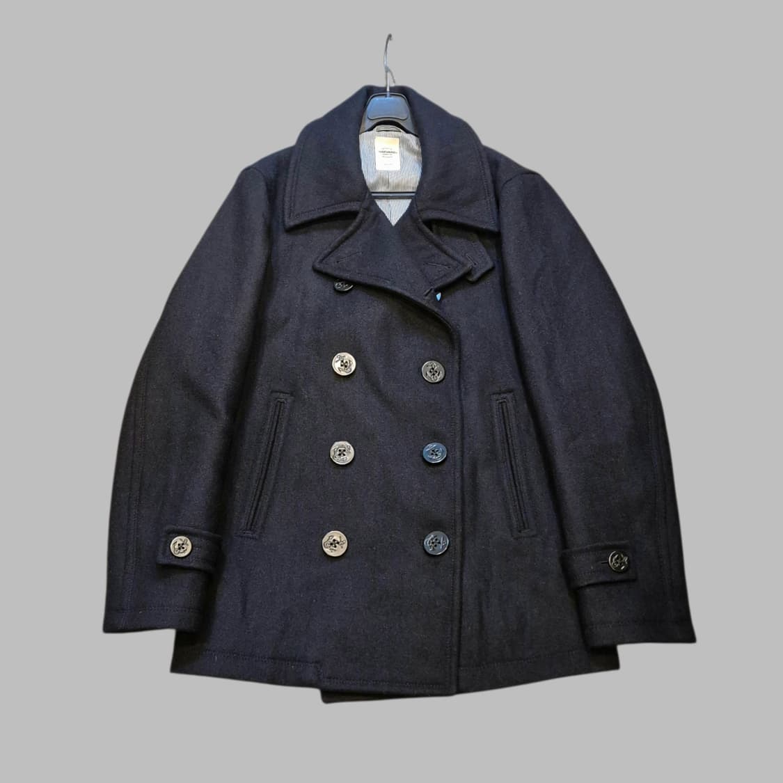 여성-M 네이비 울 P코트  상품이미지1