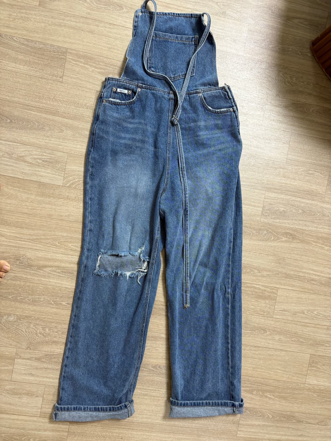 inseowl 인스아울 HALTERNECK DENIM 오버롤 상품이미지9