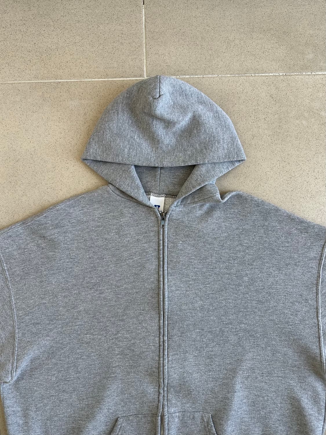 00s 빈티지 러셀 후드집업 그레이 XXL 상품이미지4