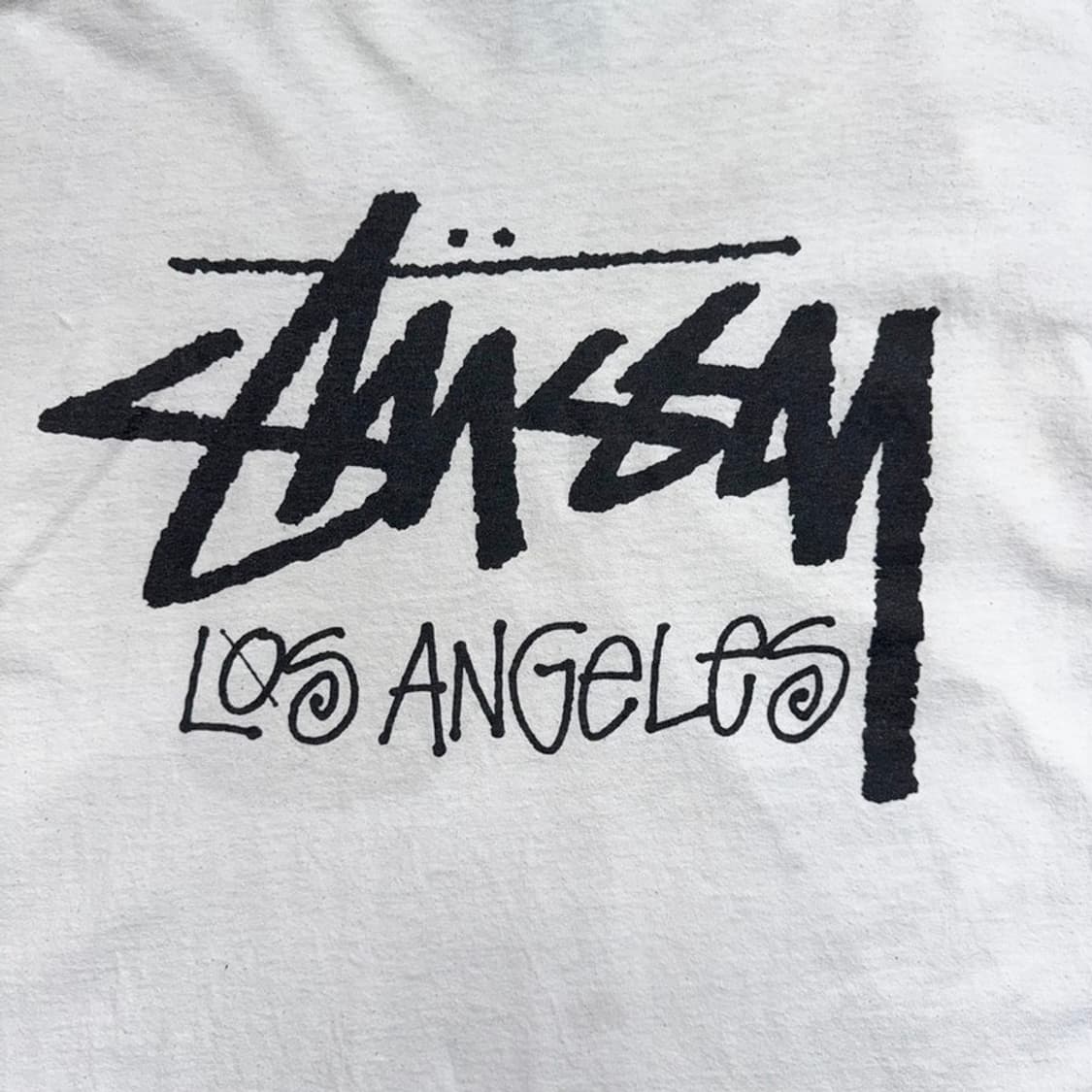 STUSSY LOS ANGELES 그래픽 반팔 티 화이트 XL 상품이미지8