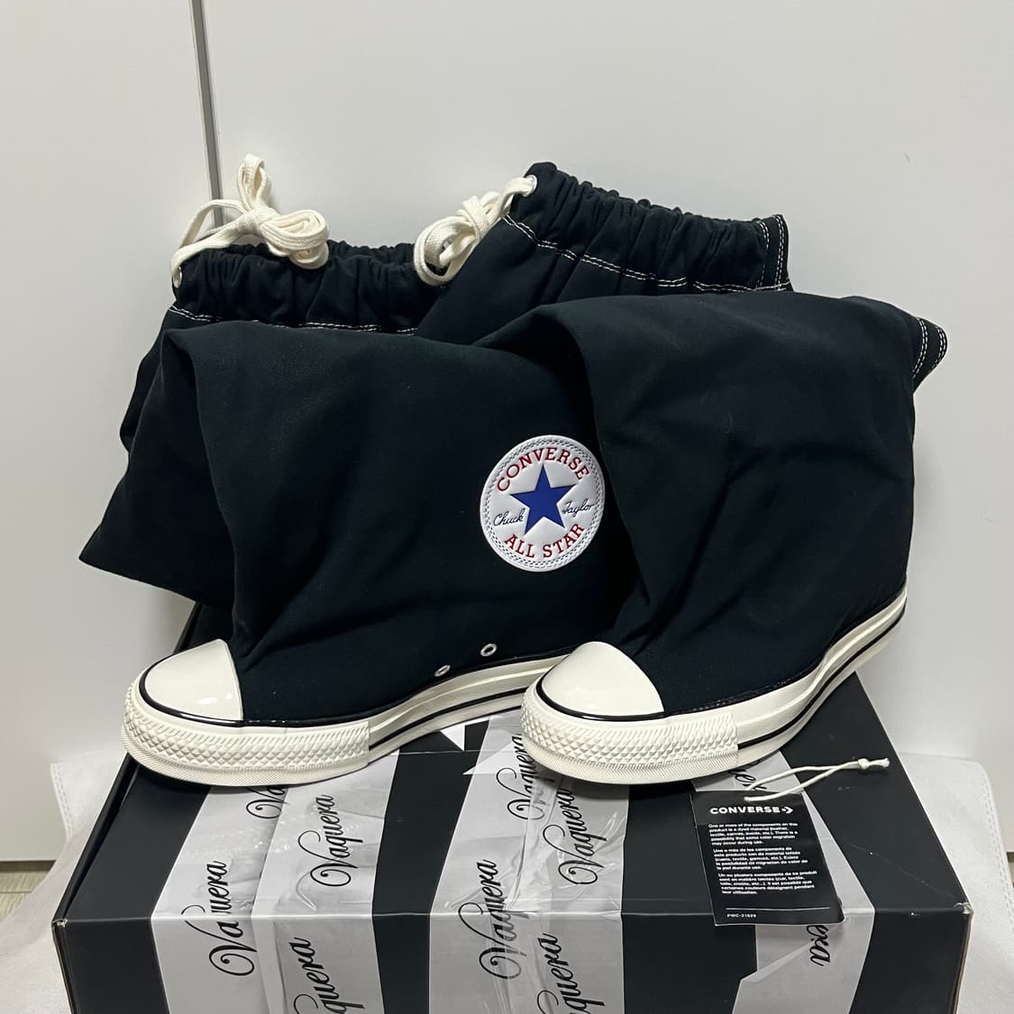 [us9]바퀘라 x 컨버스 25fw 트리플 엑스하이 슬라우치/블랙 상품이미지2