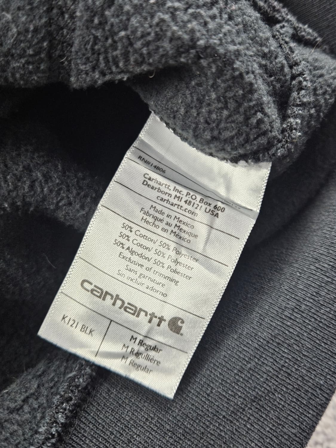 칼하트 다잉 워시드 커스텀 후드 티셔츠 ( M ) / 10689 상품이미지9