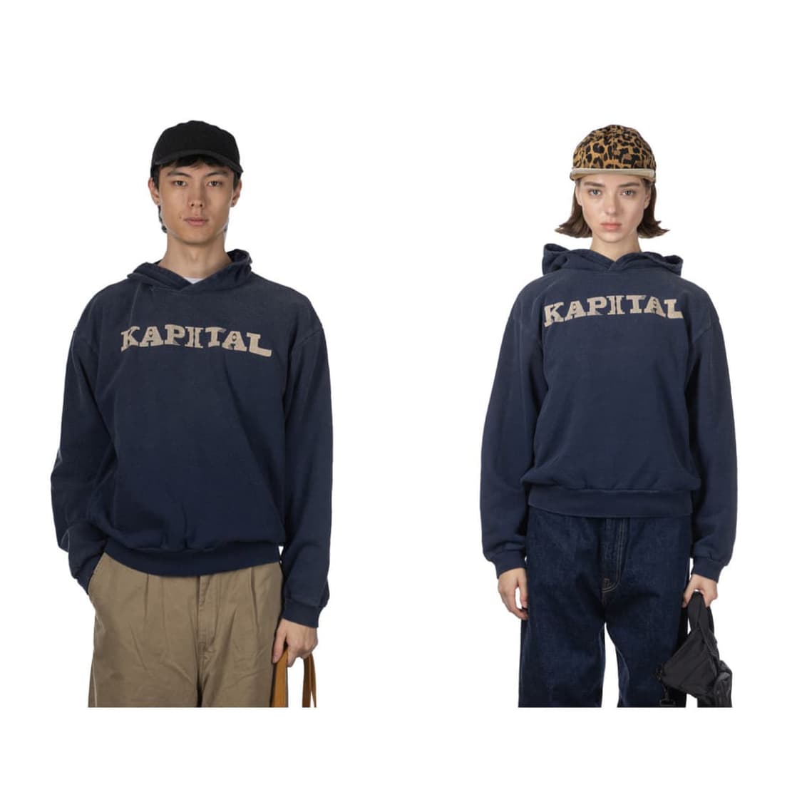 캐피탈 플리스 후드 스웨트셔츠 스피크이지 네이비 1 상품이미지2