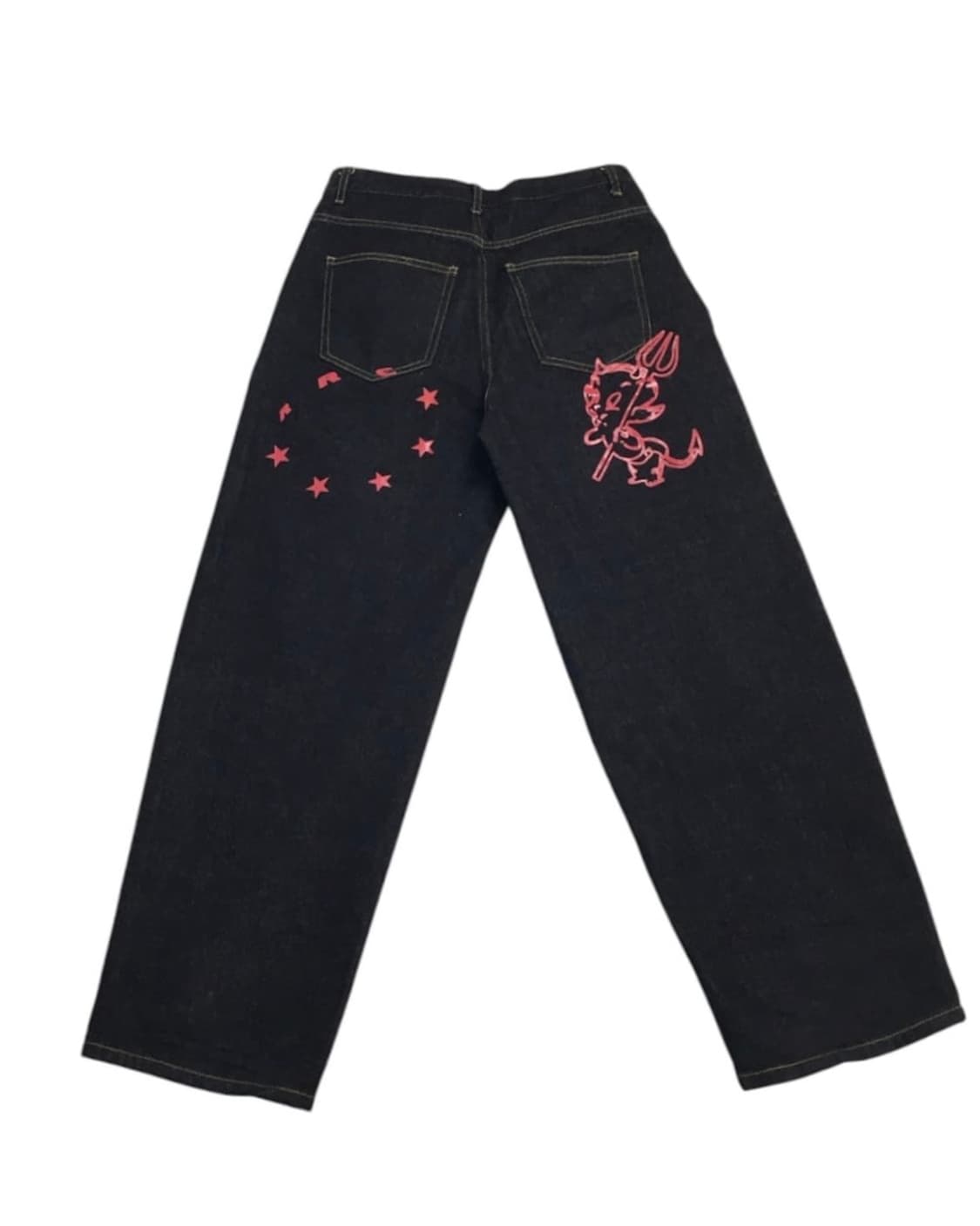 (새상품) 리트리버클럽 LIL DEVEL 와이드 데님 팬츠 L size 상품이미지1