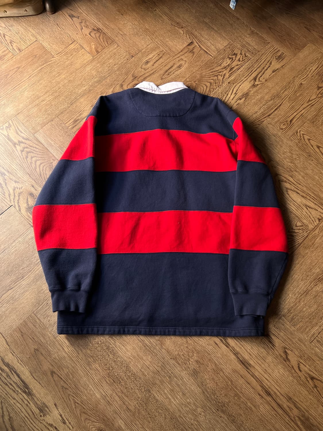 [XL]폴로 랄프로렌 레드 네이비 럭비 티셔츠 상품이미지7