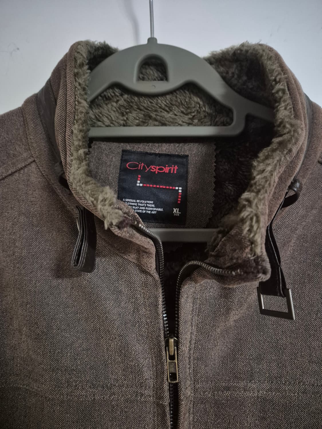 Vintage 스웨이드 가죽 무스탕 자켓 XL 상품이미지3