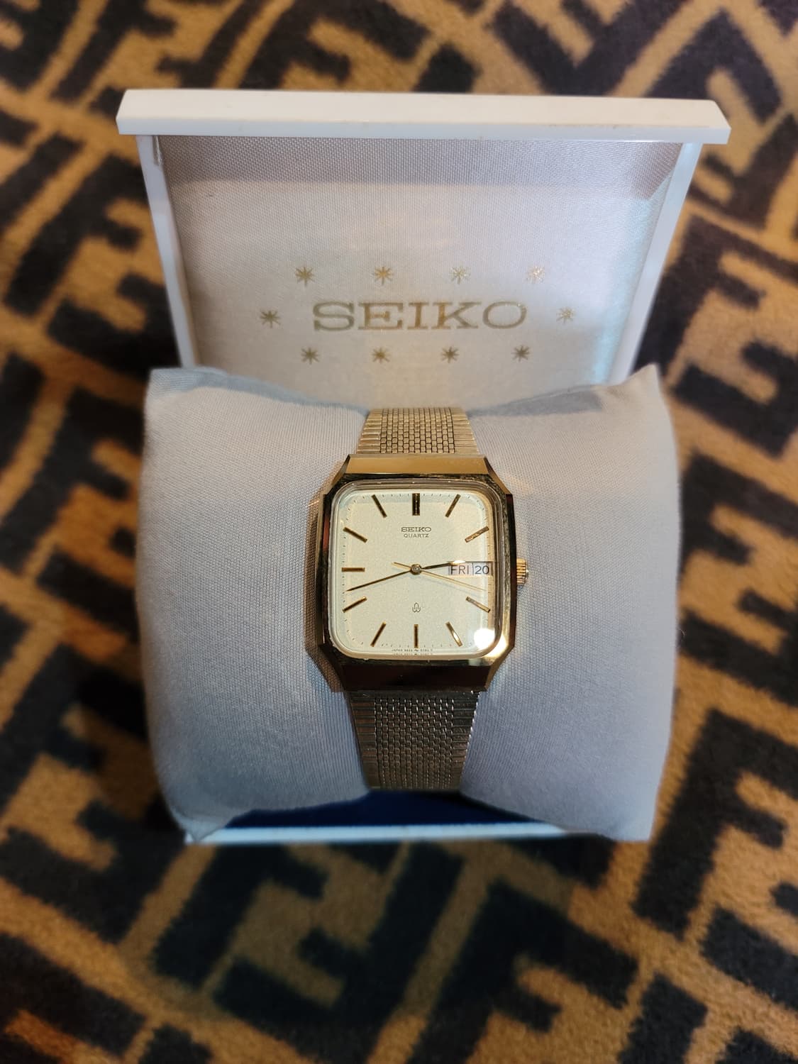 80's~ 세이코 빈티지 쿼츠 금장시계 상품이미지1