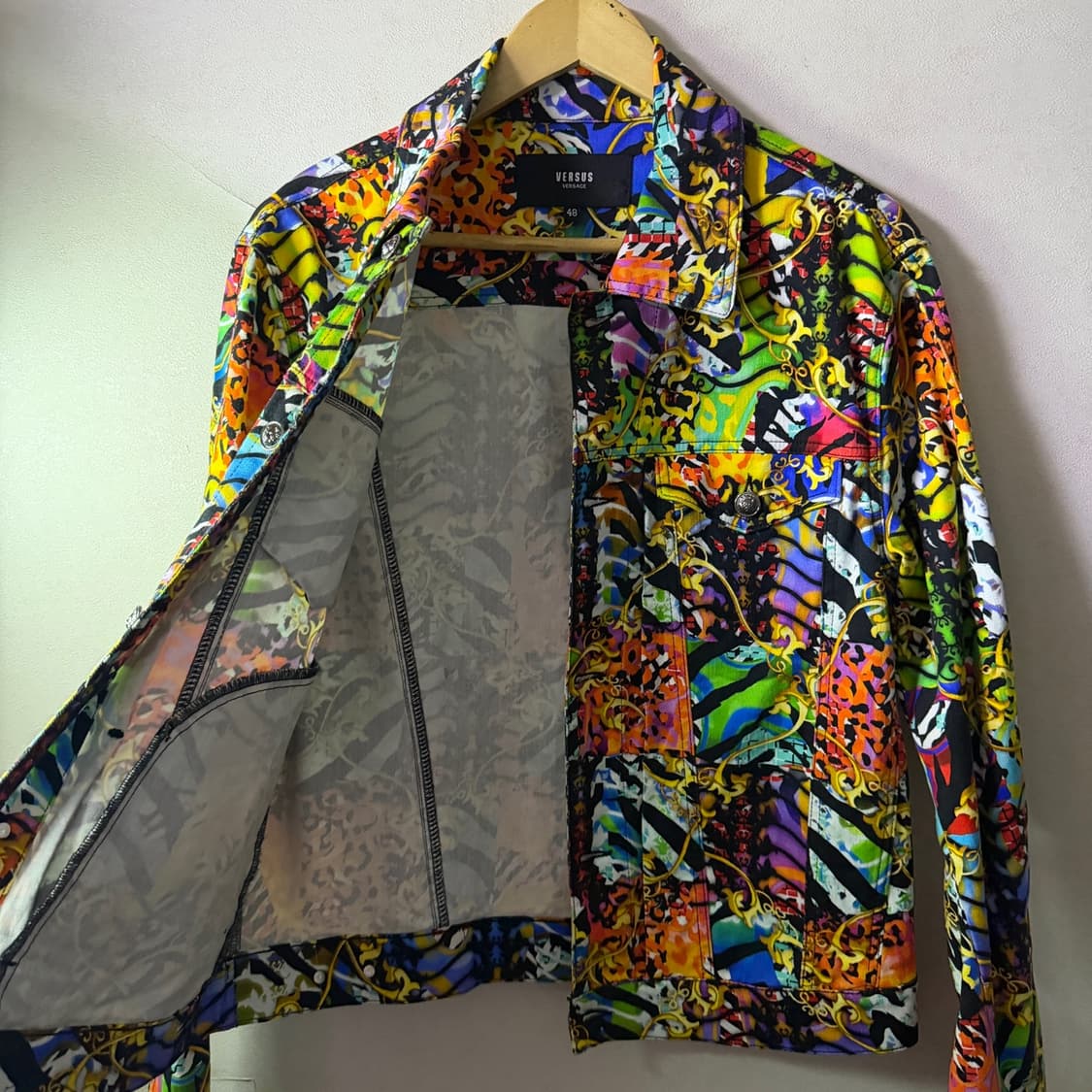 베르서스 베르사체 남성 패턴 블루종 자켓 48 (남성 95-슬림 100) 상품이미지7