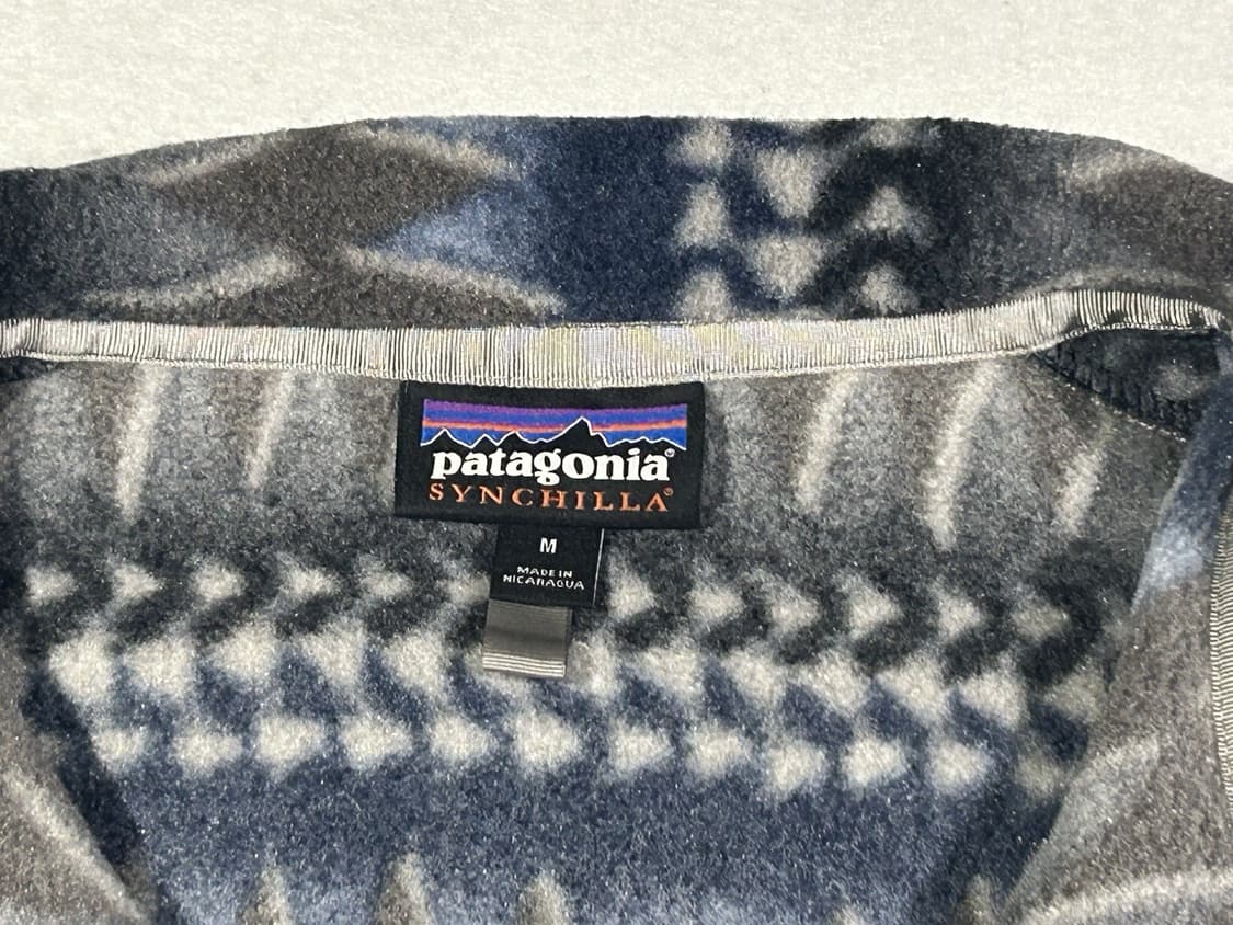 12FW 파타고니아 신칠라 스냅-T 블루/그레이 아즈텍 패턴 상품이미지6