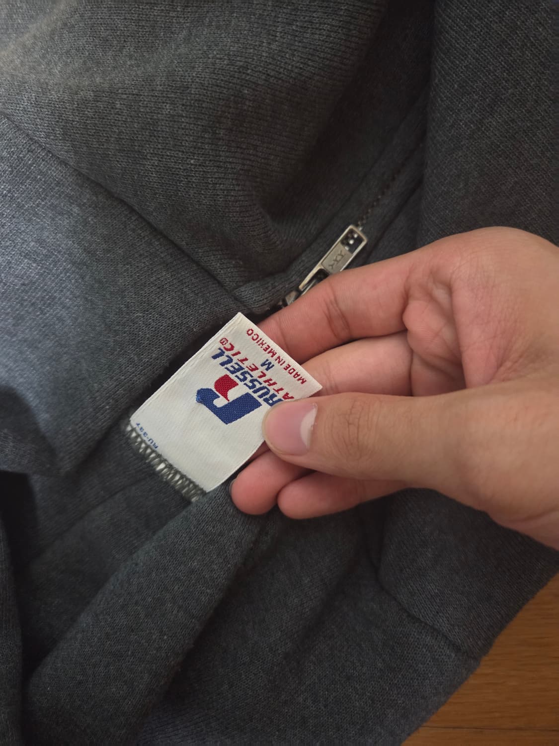 00s 러셀 후드집업 다크그레이 상품이미지3