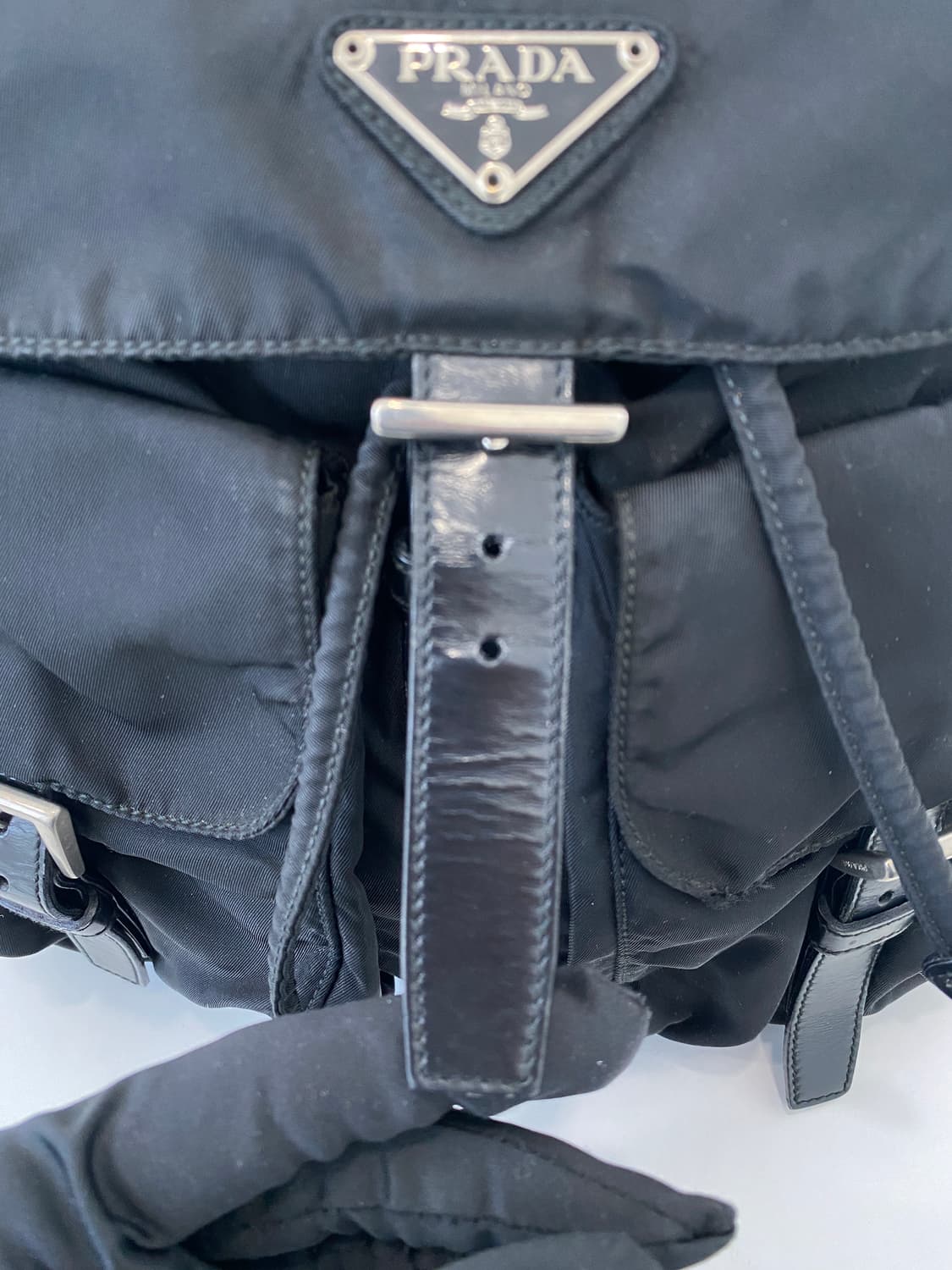프라다 테수토 나일론 투포켓 블랙 백팩 상품이미지7