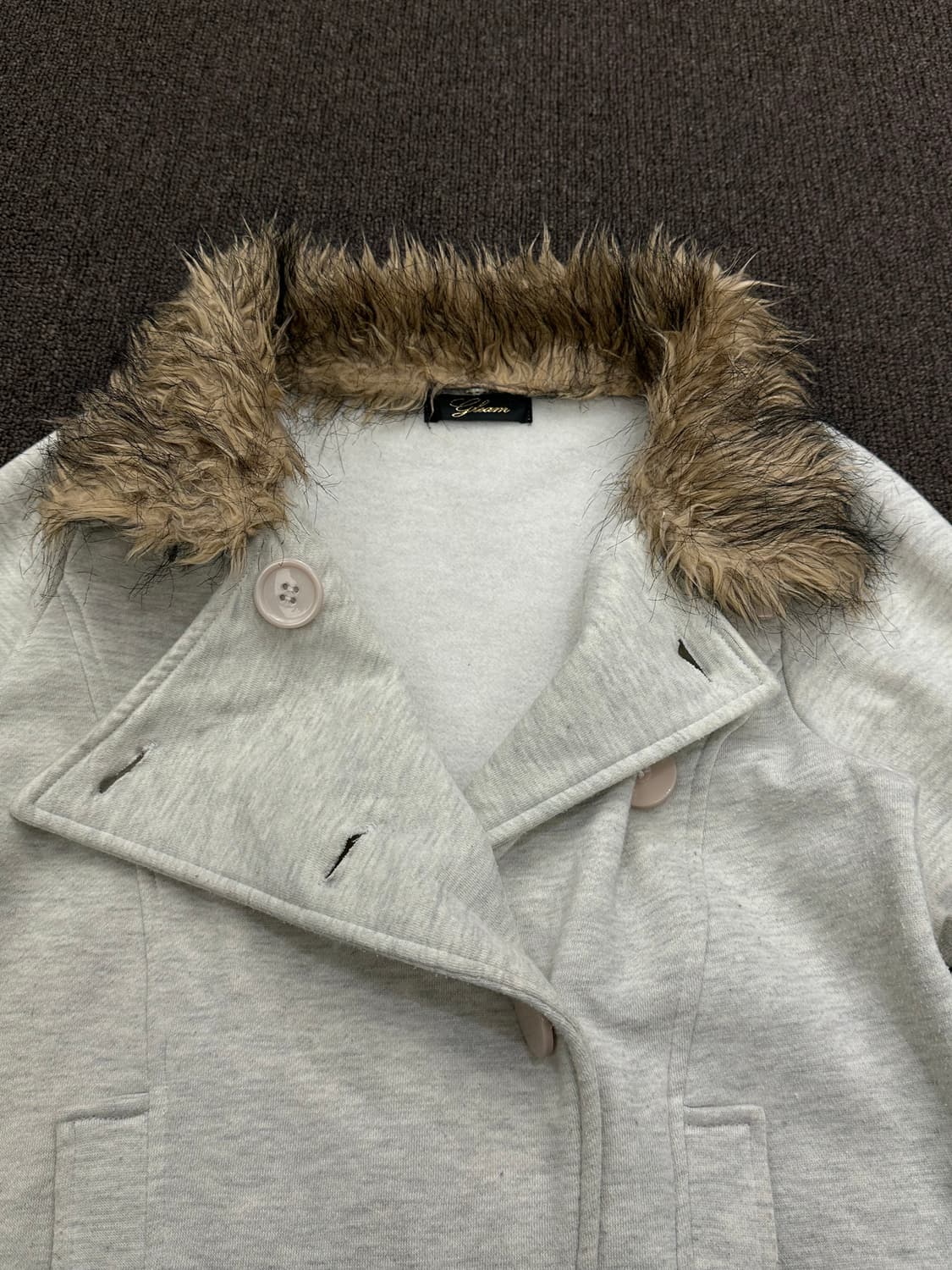 M)Japanese vintage 여성 퍼 가디건 상품이미지5