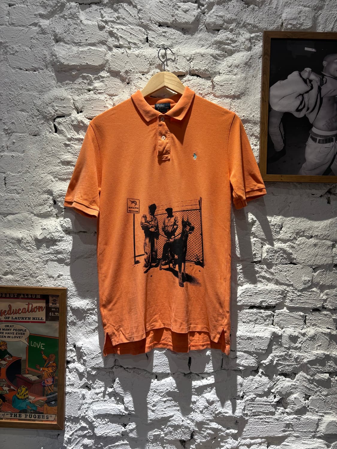 폴로 랄프로렌 오렌지 커스텀 카라 반팔  상품이미지1