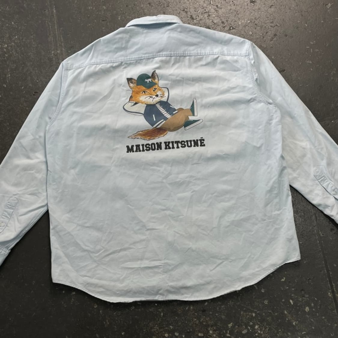 105 메종키츠네 드레스드 릴렉스 셔츠 상품이미지5