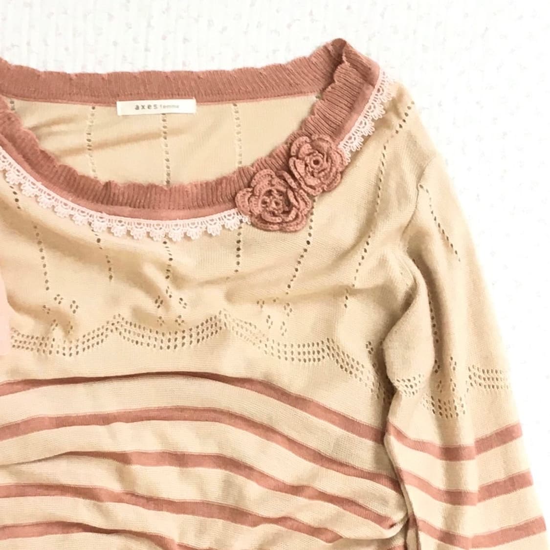 엑시즈팜 AXES FEMME/코사지니트 모리걸니트 모리룩니트 히메갸루 상품이미지2