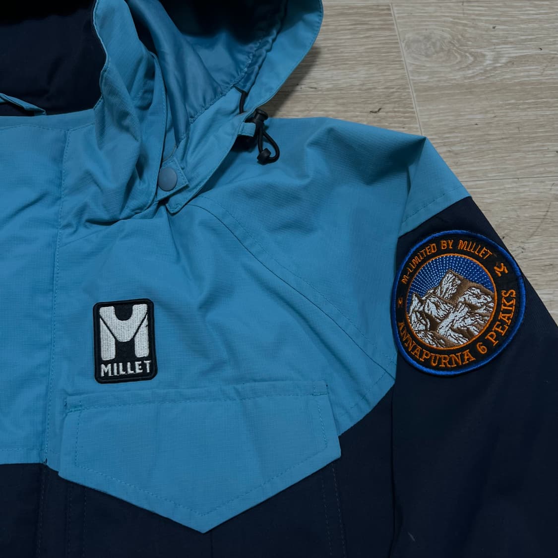 밀레 엠리밋 여성 배색 바람막이 후드자켓 [스카이블루] S/90 상품이미지4