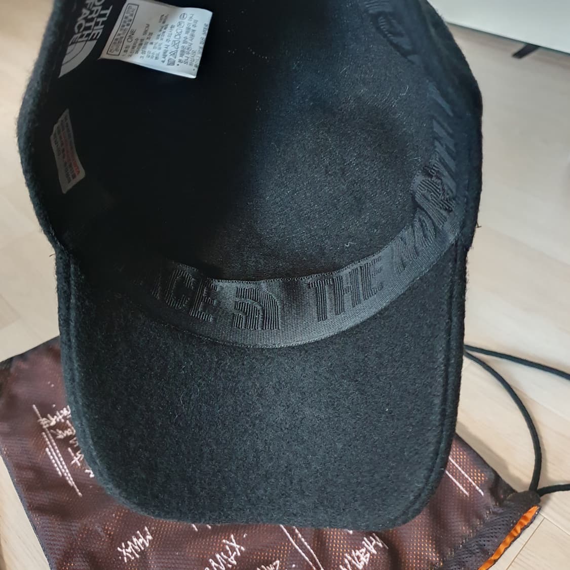 새제품) 노스페이스 시티 울100% 볼캡 모자 로고패치 블랙 NE3 상품이미지7