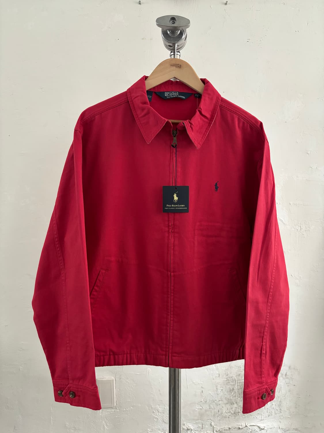 *새상품 * Polo 폴로 랄프로렌 딥레드컬러 코튼 헤링턴 자켓 상품이미지1