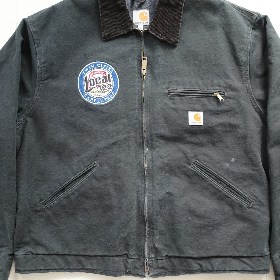 125주년 칼하트 001 블랭킷 워크 자켓 블랙 MADE IN USA 상품이미지2