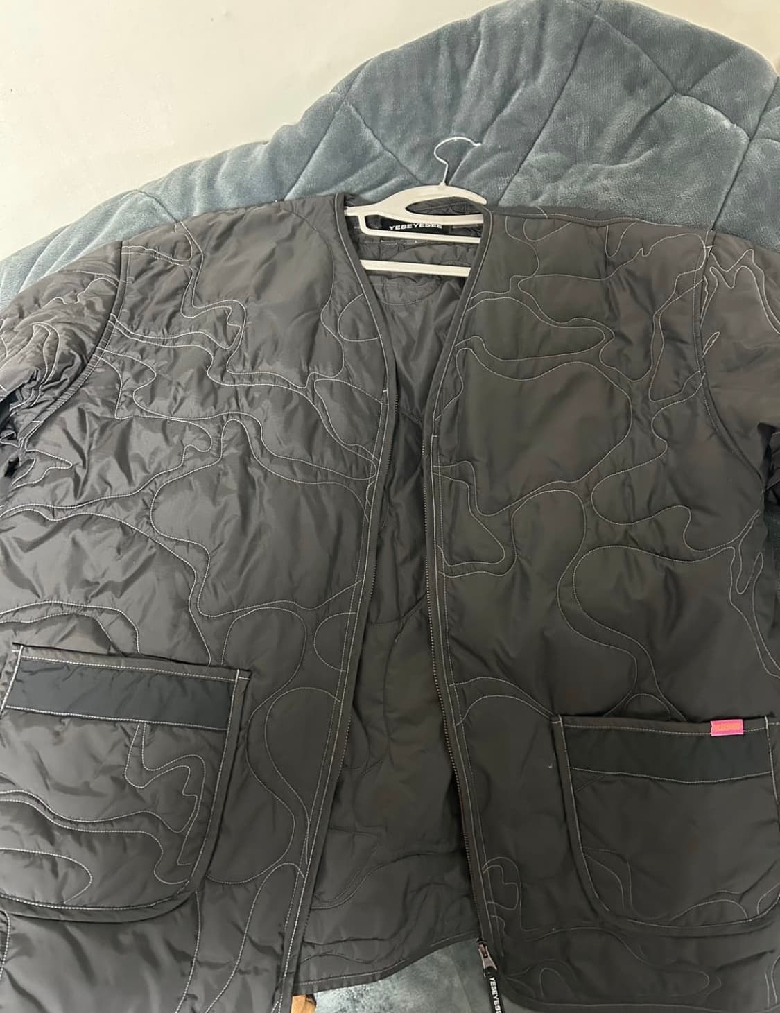 예스아이씨 퀄팅 자켓 패딩 점퍼 블랙 상품이미지5