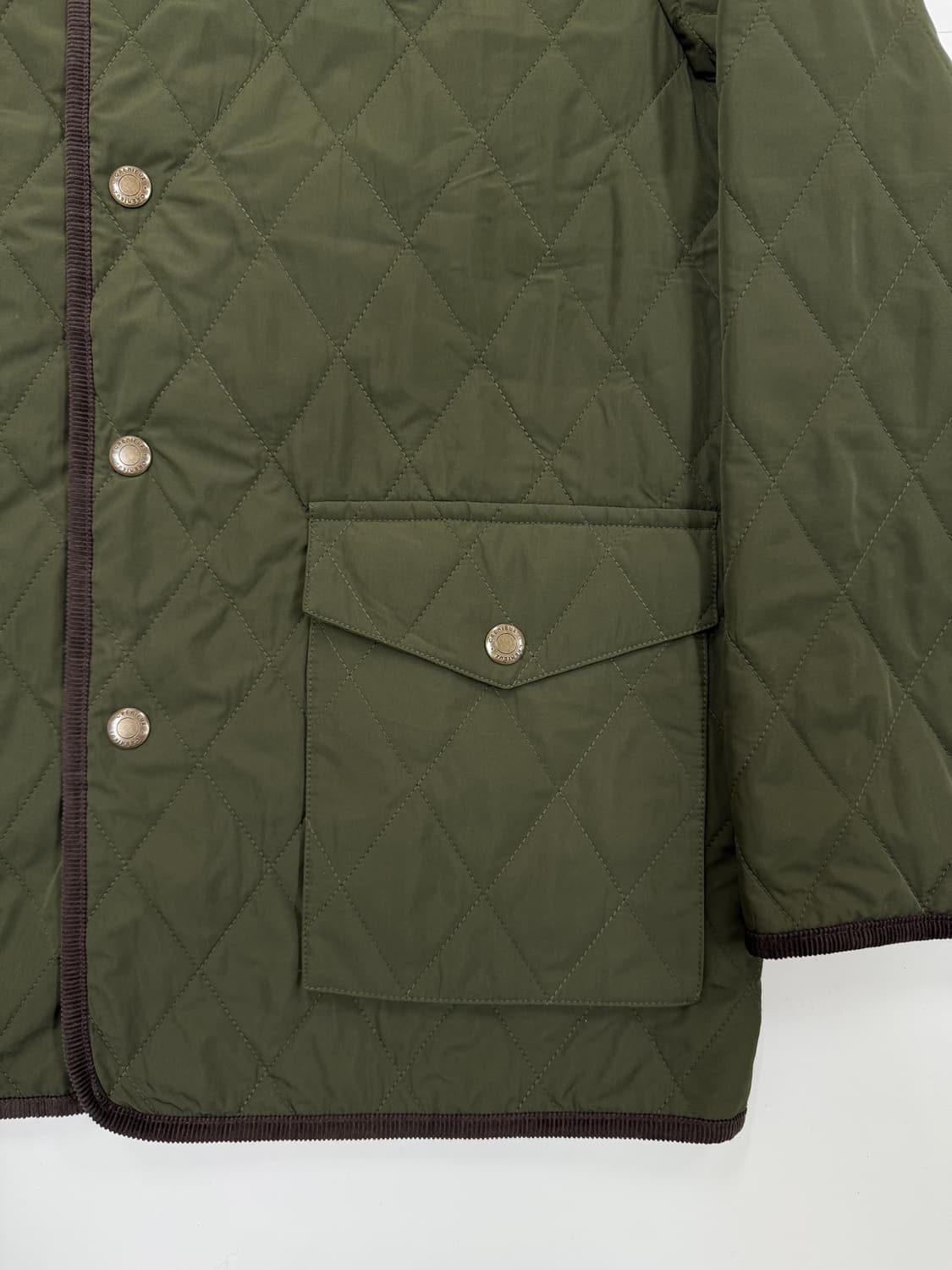 코듀로이 카키 퀄팅자켓 상품이미지4