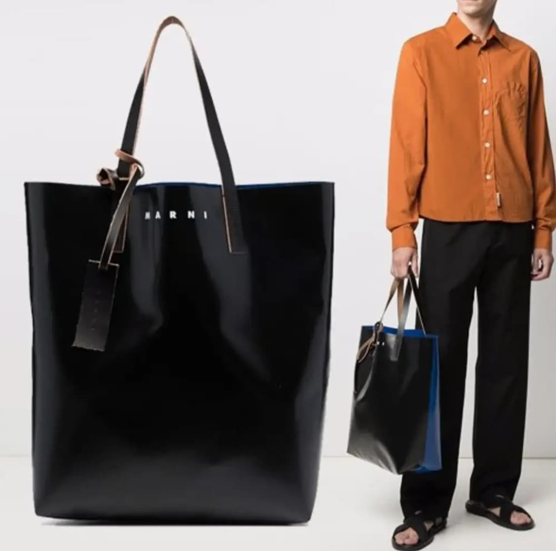 마르니 투톤 토트백 상품이미지1