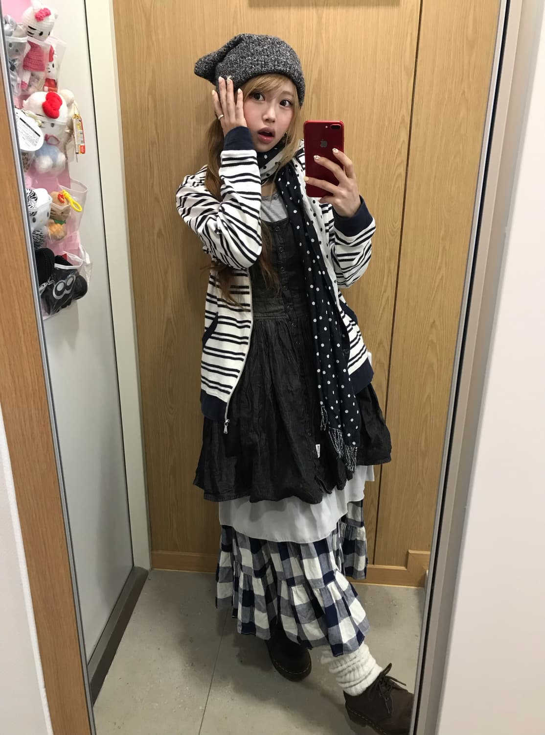 리즈리사돌 흑청 네이비 코지 모리걸 하구미 코디세트 상품이미지2