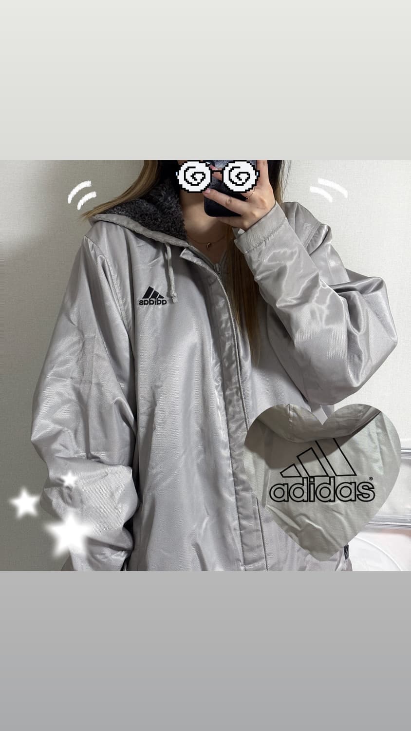 아디다스 일본판 실버 돕바점퍼 상품이미지1