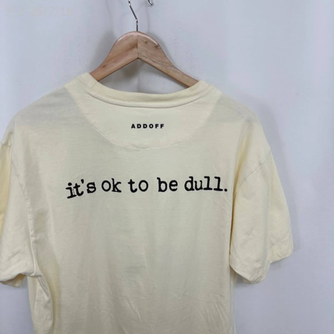 애드오프 남자 면 반팔티 M 상품이미지8