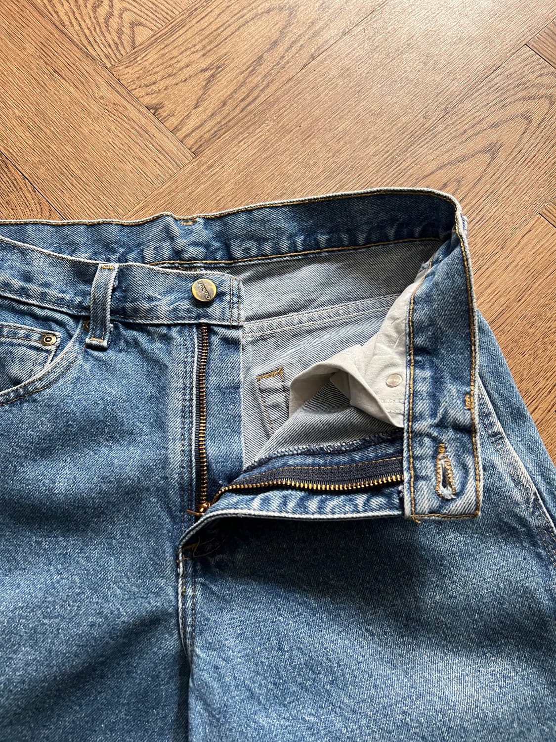 [29]칼하트 USA 빈티지 워싱 싱글니 카펜터 워크 데님 팬츠 상품이미지5