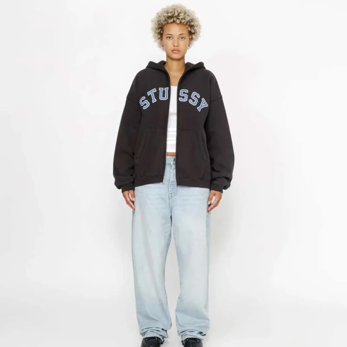 (M) 스투시 후드 집업 상품이미지2