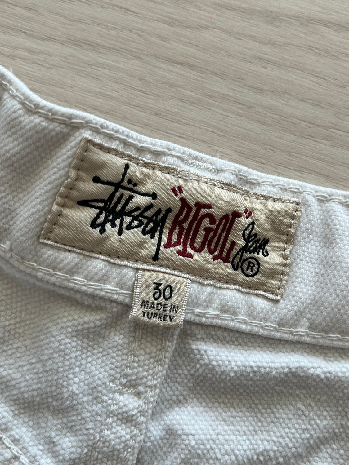 stussy 스투시 빅올진 Big Ol’ 화이트 데님 30 상품이미지6