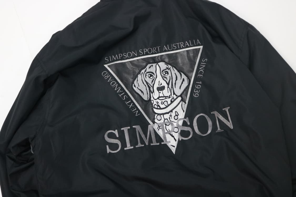 SIMPSON 심슨 스포츠 오스트레일리아 빈티지 하운드 자수 블루종 L 상품이미지3