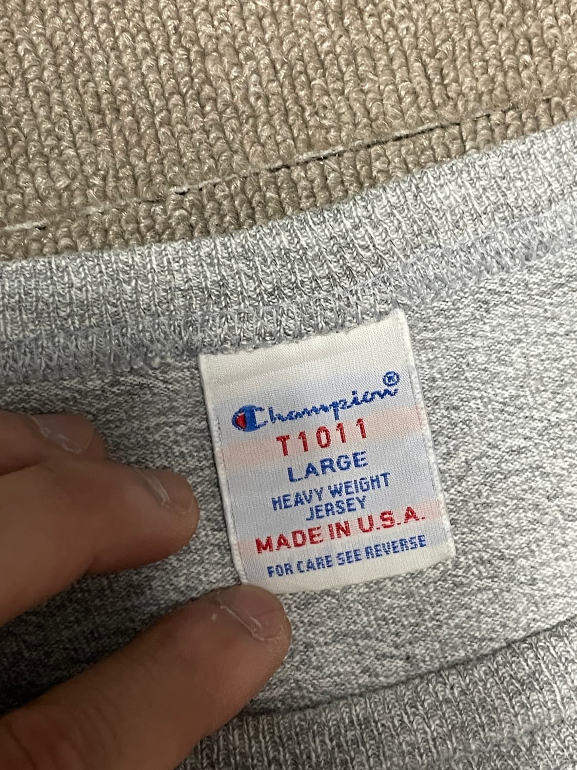 챔피온 usa T1011 그레이 반팔티셔츠  상품이미지4