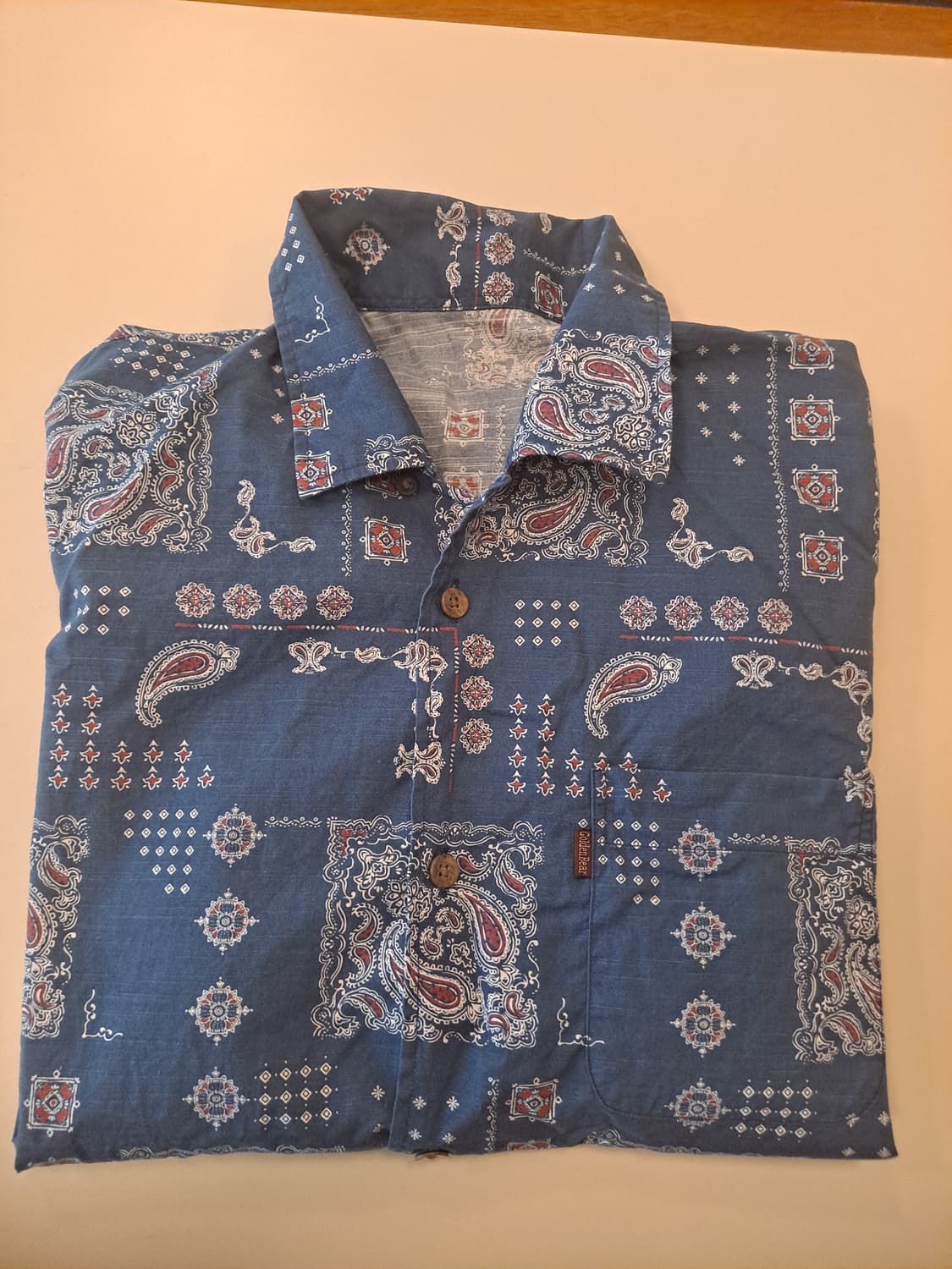 골든베어 페이즐리 반팔셔츠 M 상품이미지8