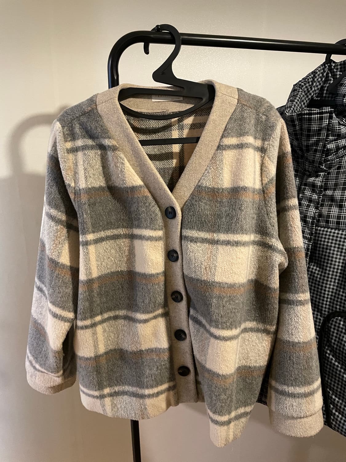 체크패턴 가디건 상품이미지1