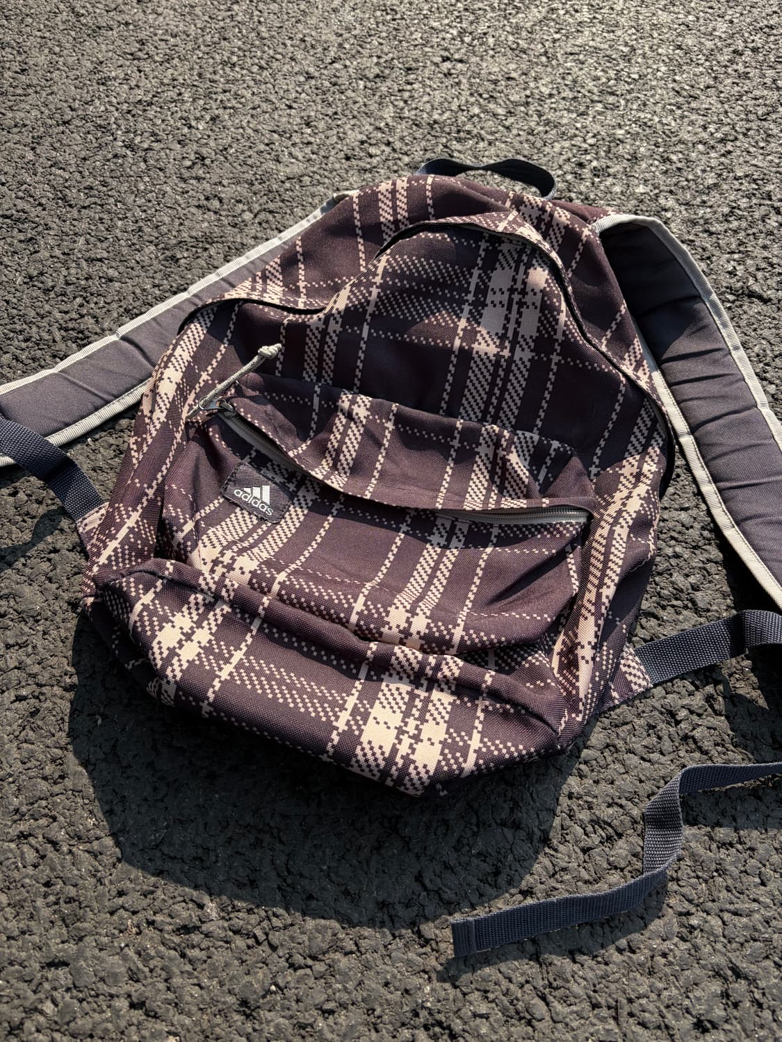 아디다스 체크 패턴 백팩 상품이미지2