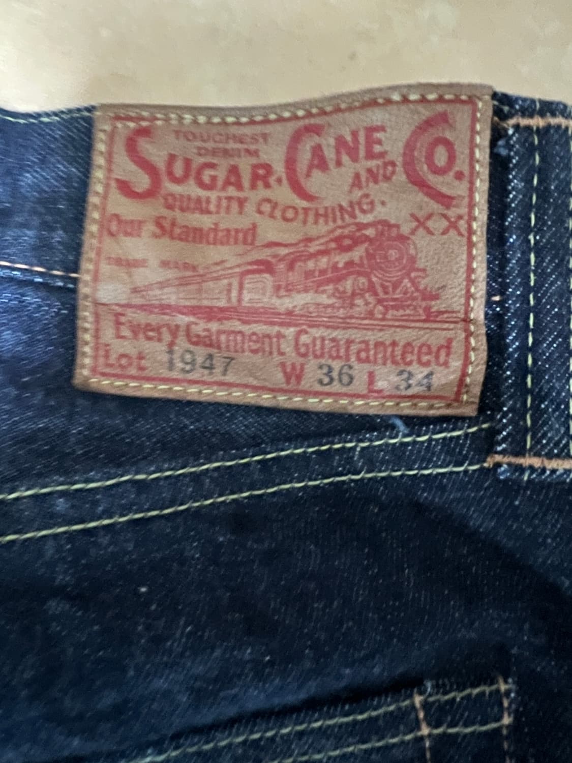 슈가케인 1947 셀비지 데님팬츠 (W36 L34) 상품이미지3